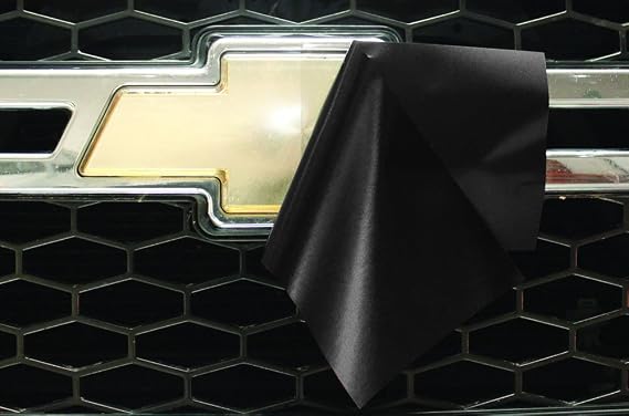 Decal Chevy Bowtie Emblem Overlay Graphics Kit Vinyl Decal Wrap Compatible with Chevrolet - Matte Black (x2)