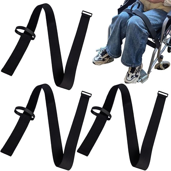 3PCS Wheelchair Thigh Strap,Leg Straps for Wheelchair,Wheelchair Leg Support for Elderly Patient, Wheelchair Leg Protection Belt