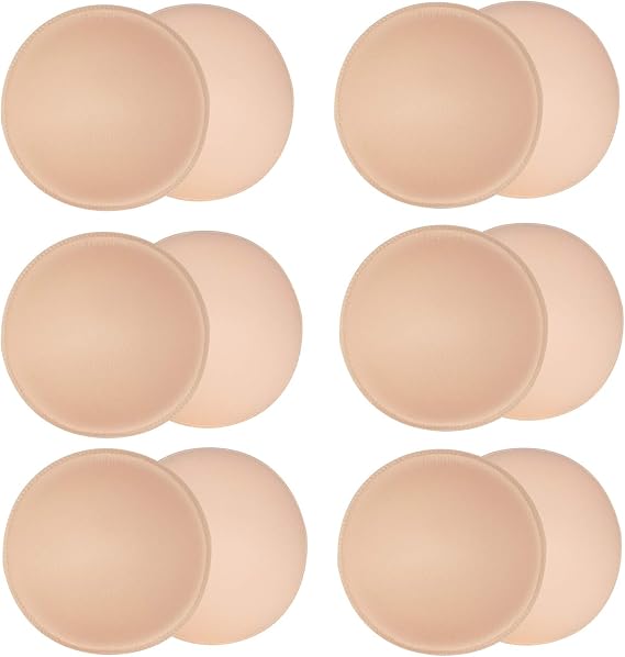 URSMART Round Bra Inserts Pads, Removable and Washable Bra Cups Inserts for Bikinis Top Swimsuit Sport Bra