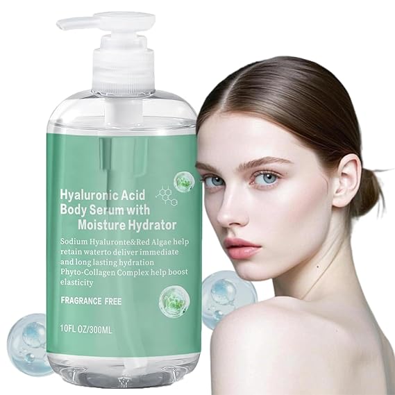 Body Hydrator Hyaluronic Acid Body Serum, Hyaluronic Acid Serum For Body, For Dry Skin, Fast-absorbing Body Care Deep Hydration, Non-greasy Formula, 10 Fl Oz (1PC)