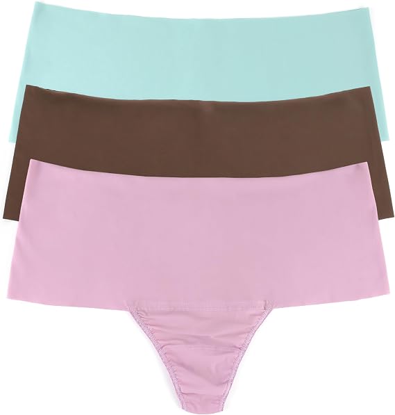 hanky panky - Breathe Plus Size High Rise Thongs | 3 pack - Sizes 1X-3X | Womens Underwear, Ultimate Comfort and Style
