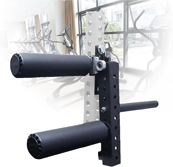 Leg Extension Attachment for Home Gym, Seated Leg Extension and Curl Machine Power Cage Rack Attachments with 8 Adjustable Positions for Leg Strength Training,16mm