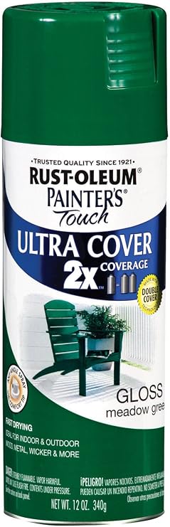 Rust-Oleum Painter's Touch Ultra Cover Gloss Meadow Green Spray Paint 12 oz.