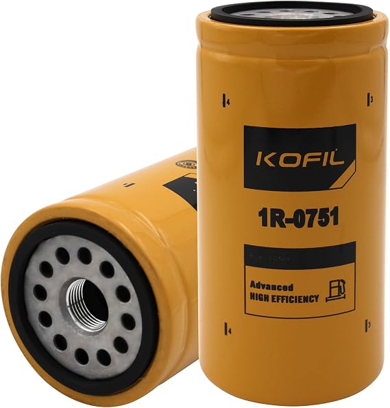 1R-0751 Fuel Filter, for Cat C7, C9, 3126B, 3126E, C-9, 3114, 3116, 3126 Engines, Replaces BF7632, 86377, P551315, FF5324, P1104, LFF4783, WK8503