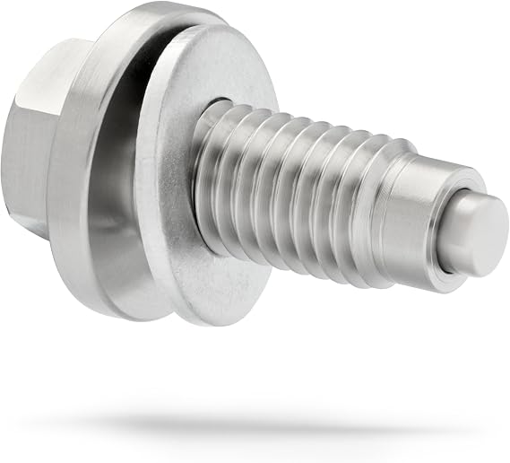 Votex - Magnetic Oil Drain Plug fits Chevrolet Silverado 1500 (2009-2026) - 6.2 Liter - 8 Cylinder - Made in USA - Stainless Steel