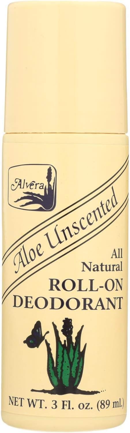 Alvera All Natural Roll-On Deodorant Aloe Unscented - 3 fl oz