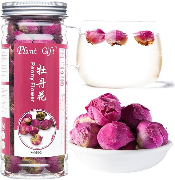 Plant Gift Peony Ball ( Paeonia lactiflora ) Pink Fragrance Ball Natural Dried Peony Flowers, Herbs Accessories Decorations, Chinese Peony Tea, Peonies Tea 50G/1.76oz