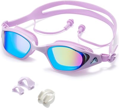 Swim Goggles, Super Clear View,Goggles Swimming Adult