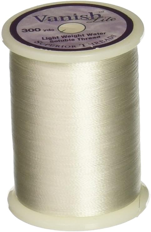 Superior Threads - Vanish-Lite Water Soluble Lightweight Thread for Quilting, 300 Yd. Spool