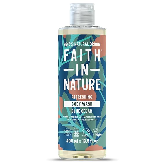 Faith in Nature For Men Blue Cedar Body Wash 400ml