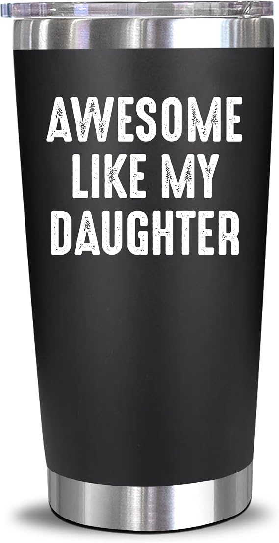 NewEleven Fathers Day Dad Gift - Unique Birthday Present Ideas For Father, Husband, New Papa, Bonus Father, Step Dad From Daughter - 20 Oz Tumbler