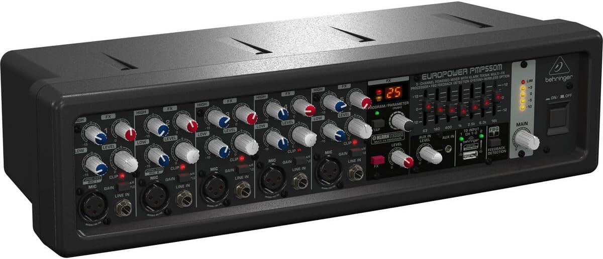 Bellinger PMP550M 500 Watt 5CH Effect Powered Mixer