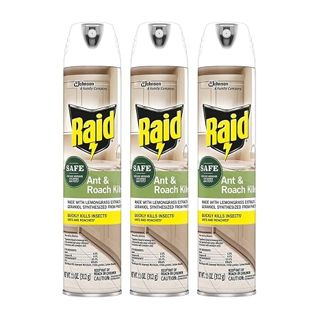 Raid Ant and Roach Killer, Aerosol Spray with Essential Oils (3)