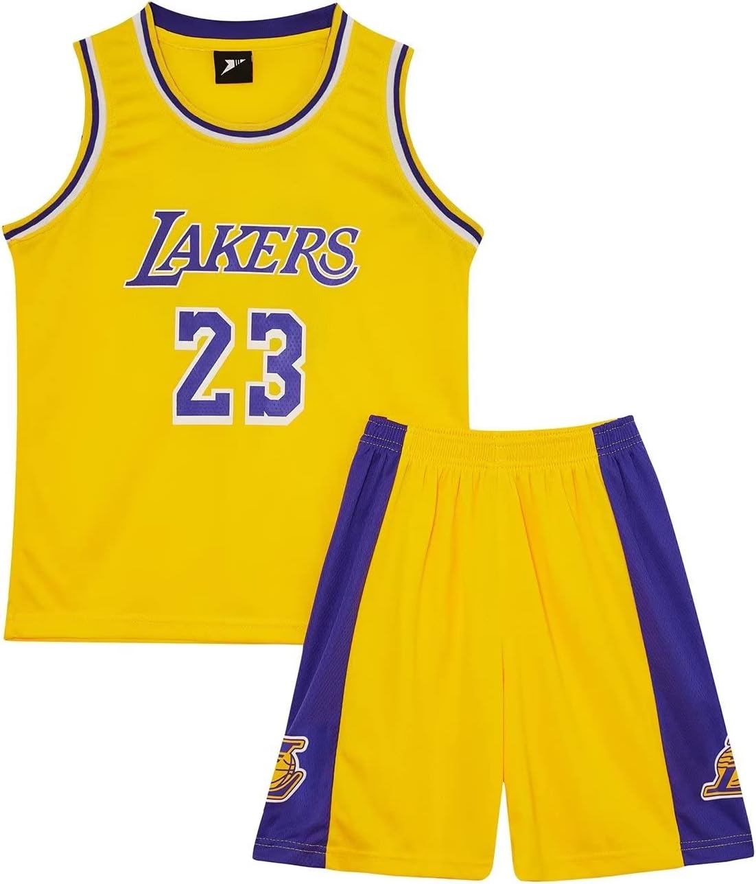 Juniam Boys Set of 2 Basketball Training Sleeveless Jersey and Trousers Basketball Clothing Kids Boys Jersey