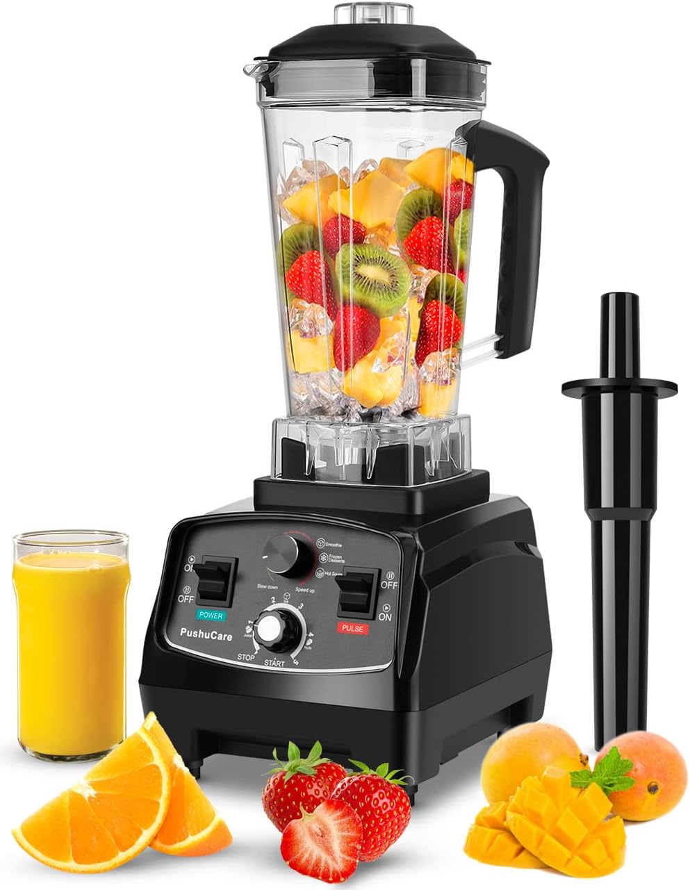 High Capacity Commercial Mixer 1800W 2200ml Capacity Vegetable Fruit Smoothie Mixing Mixing 28000RPM High Speed Mixer Professional Mixer