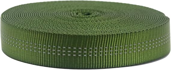NewDoar CE UIAA Certified 1 Inch Nylon Webbing Strap/Tubular Climbing Webbing - Heavy Duty Strap for Rescue, Climbing, Harnesses, Rock Work, Firefighting