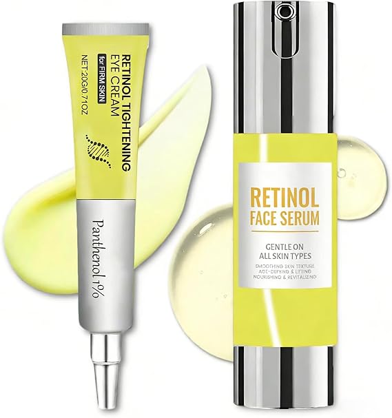 Retinal Shot Tightening Booster 15ml +Retinol Skin Booster Serum 30ml, Vita A Retinal Shot Tightening Booster, Pore Minimizer, Wrinkles & Fine Lines,Firm Skin for a Youthful Glow