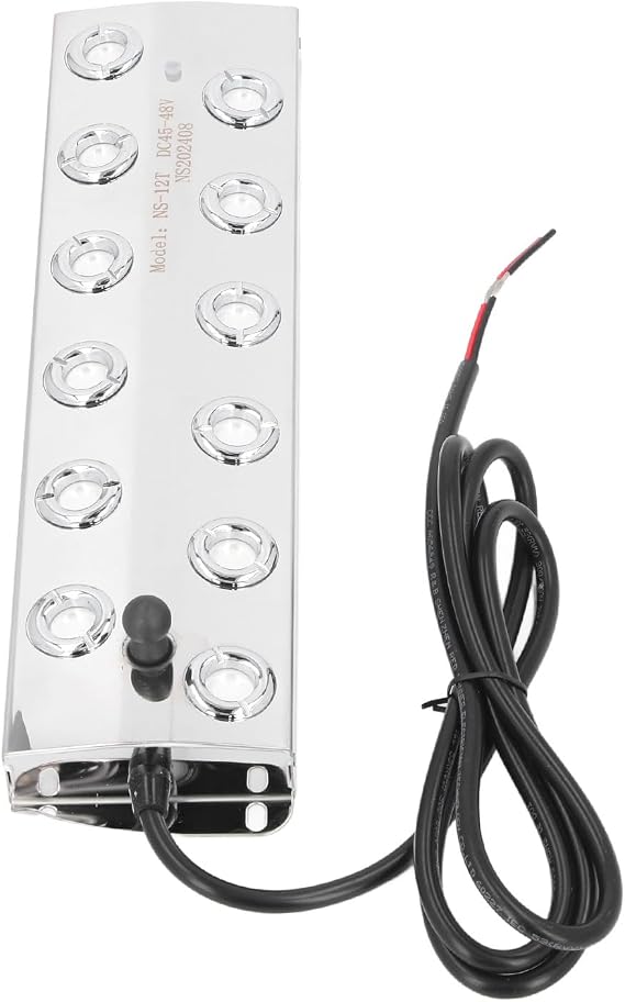Ultrasonic Mist Maker Fog 12 Heads 4.5L Per Hour, Waterproof 1.5M 4.9ft Mist Maker Foger, For Ponds, Gardens, Lawns, Greenhouses, Holiday Vegetable Storage, Landscape