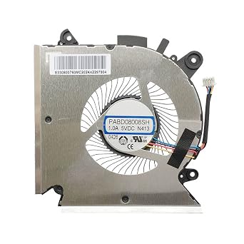 Laptop CPU Cooling Fan for MSI GF63 9RCX-818 9SC-066 8SC-030 GF65 9SD-004 9SEXR-250 9SD-252 9SEXR-249 9SD-251 9SE-013 MS-16R1 MS-16R2 Quiet Cooler Fan PABD08008SH N413