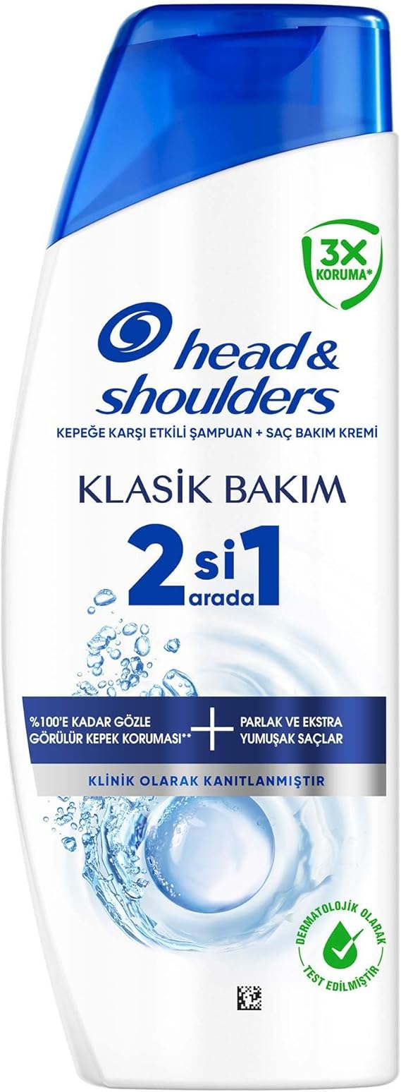 Head & Shoulders Klasik Bakım 2'si 1 Arada Kepeğe Karşı Etkili Şampuan 300ml