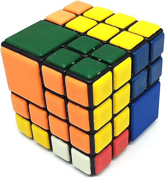Bandaged 4x4 Speed Cube, Creative 4x4x4 Magic Cube, Frosted Sticker, Brain Teaser (A1)