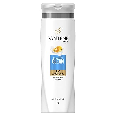 Pantene Pro-V Classic Clean Shampoo, White, 12.6 Fl Oz Pack of 1