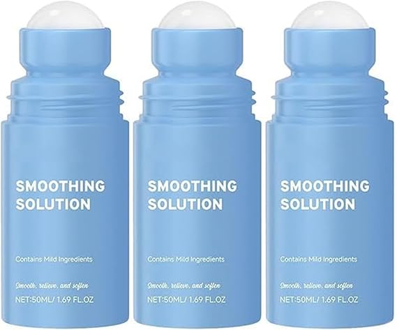 Razor Bump & Ingrown Hair Treatment, Smoothing Solution Ingrown Hair Serum, Post-Shave & Waxing Care, Roller Ball Applicator for Tend Skin, Suitable for Face, Armpits, Bikini Area (50ml, 3pcs)