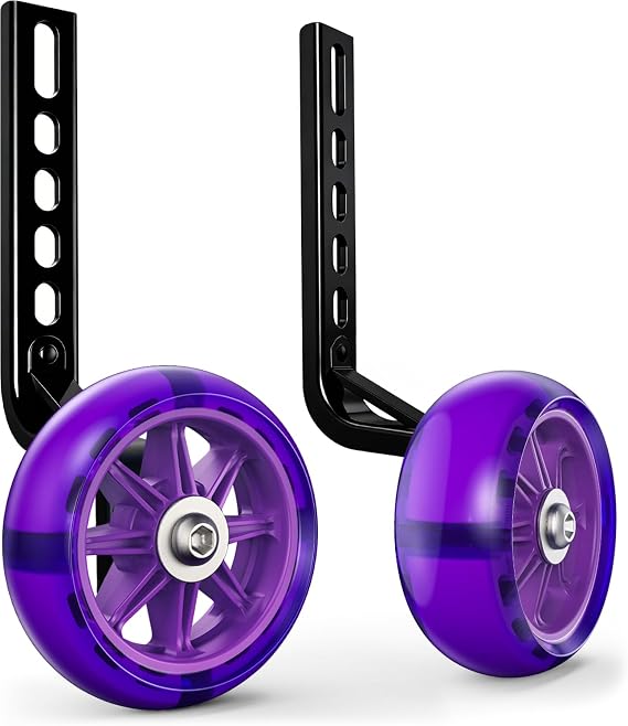 Bike Training Wheels for Kids Bike, High-Strength Arm, Upgraded Durability, Easy Install, Bicycle Training Wheels for 20 inch Bike 18 16 14 12 UniversalFor Single-Speed, Long Axle Only