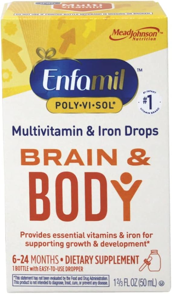 Enfamil Poly-Vi-Sol Multivitamin Supplement Drops with Iron 50 mL