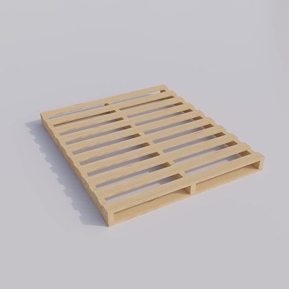 Treaton, Heavy-Duty 2-Way Entry Wooden Pallet 38x36x5, Industrial-Grade Hardwood Shipping Pallet, Durable, Reusable, Stackable, Easy to Handle, Commercial Use as a Floor-Pallet, 2 Pack