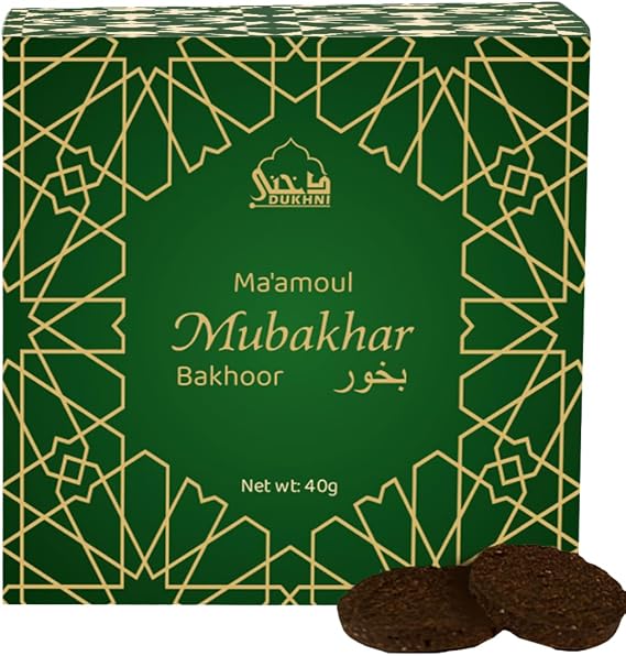 Maamoul Mubakhar Bakhoor by Dukhni | 40g Earthy Floral Oud Agarwood Incense | Earthy Rose Bakhoor Incense | Long Lasting Bakoor for Prayer, Relaxation | Islamic Gifts | Suitable for all Bakhoor Burner
