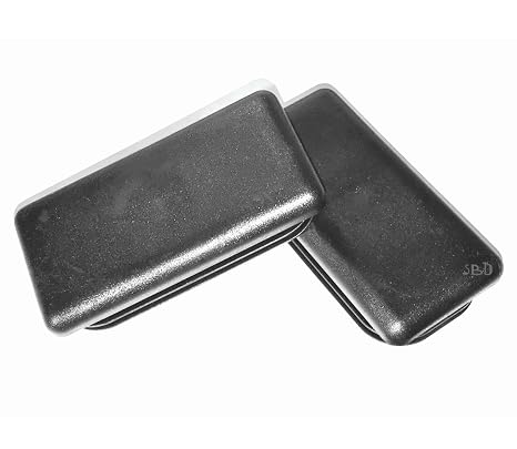 2" X 4" Rectangle TUBING END Cap Plug - Quantity of 4