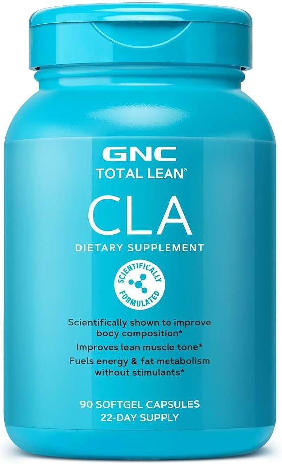 GNC Total Lean Premium CLA 3-6-9 | Improves Body Composition & Muscle Tone, Fuels Energy Without Stimulants, Supports Cardiovascular & Joint Health | 90 Softgel Capsules | Supports Improved Body Composition, Lean Muscle Tone, Cardiovascular and Joint Health, Fuels Energy Without Stimulants