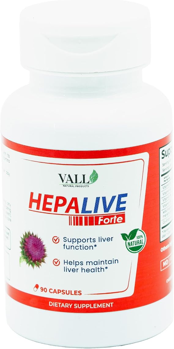 HepaLive Forte - 90 ct - Liver Support Supplement with Milk Thistle and CoQ10 - B Vitamins for Detoxification and Energy Metabolism