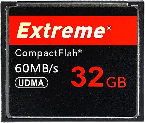 Extreme 32GB Compact Flash Memory Card, High Speed CF Card UDMA Speed Up to 60MB/s SLR Camera CF Cards