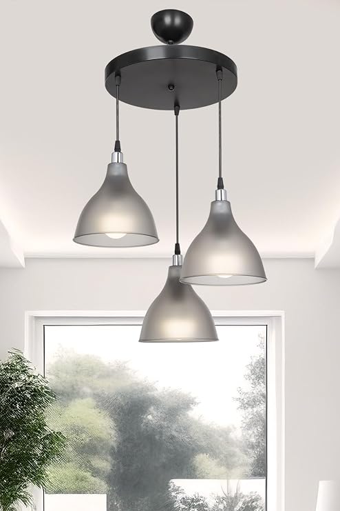AG LightDesign Siyah Sarkıt Avize Yatak Odası Salon Mutfak Koridor Lamba 18 AGnm100 [Enerji Sınıfı A]