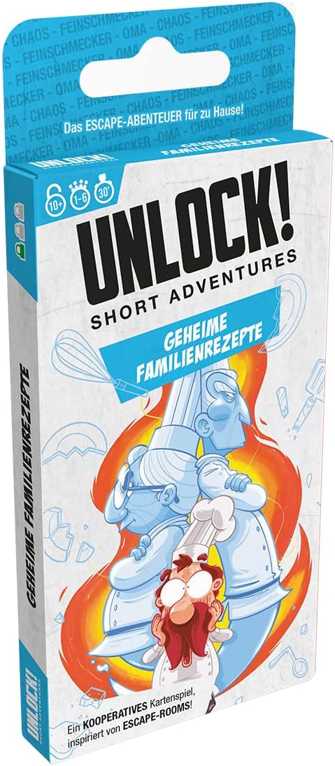 Asmodee, Unlock! Short Adventures - Secret Family Recipes, Family Game