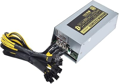 2U Single Channel 2000W ETH Mining Rig Power Supply Miner PSU 10x6Pin Efficiency Device for BTC Antminer Bitcoin S7 S9