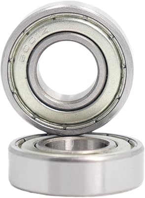 Wheelchair Front Fork Shaft Bearing 600112.7 ID 0.5 Inch 2PCS 12.7x28x8 Mm Wheelchair Accessories 6001 Pressure Wheel Bearing