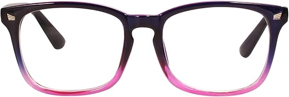 Bestum Plain Glasses Frame for Women Men non prescription Plastic full Frame Clear Lens