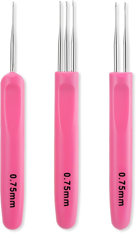 Mabor 3Pcs Dreadlock Crochet Hook, Dreadlock Needle Tool for Craft