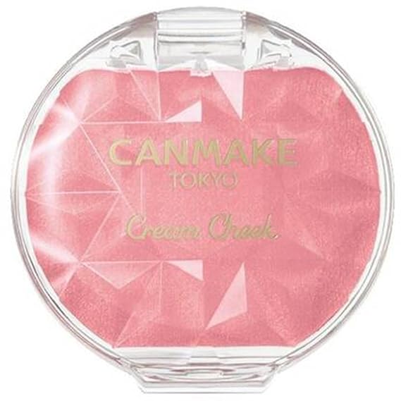 CANMAKE - Cream Cheek Pearl - Silky Smooth Long Lasting High Pigment Pearl - 0.14oz (3.9g) (P06 Sweet Coral)