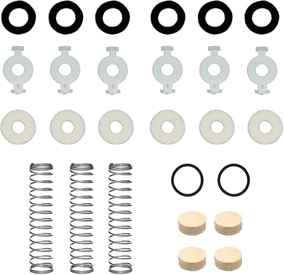 Trumpet Repair Kit with Valve Springs Felt Washers Water Key Corks