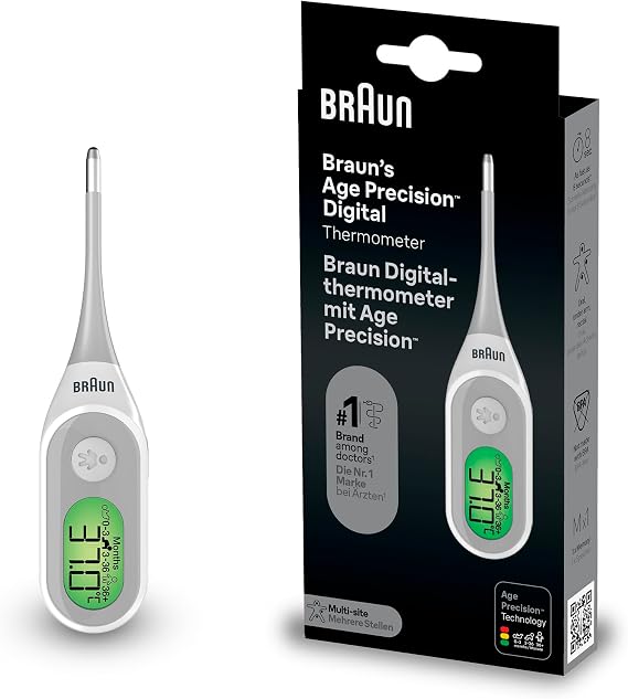 Braun Age Precision Digital thermometer | Digital Stick Multi-Site Usage