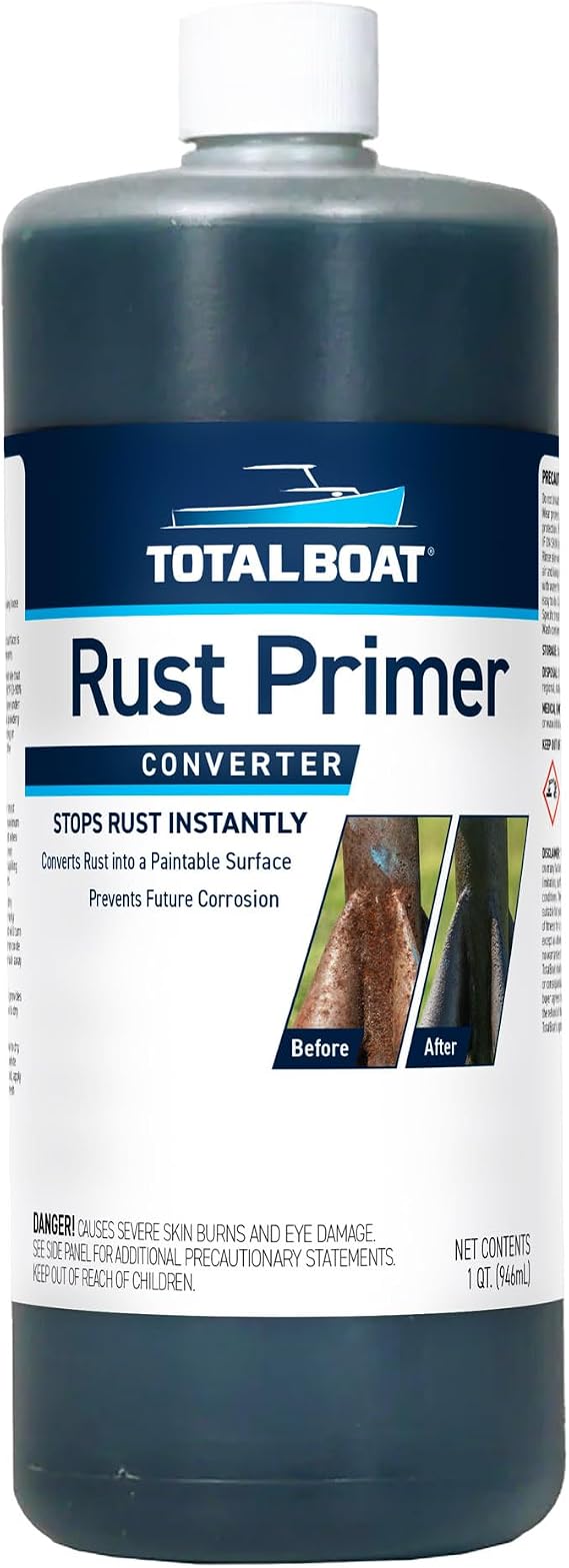 TotalBoat Rust Primer Converter Metal Treatment - Quart