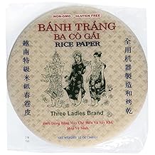 Three Ladies Spring Roll Rice Paper Wrappers (Round 22cm 3pks)