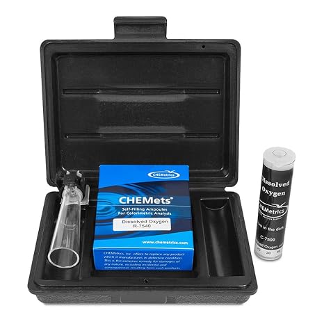 CHEMetrics K-7599 Dissolved Oxygen Kit, 0-100 ppb Range, 5 ppb MDL