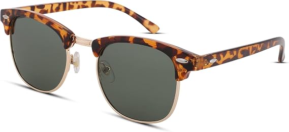Pro Acme Classic Semi-Rimless Polarized Sunglasses for Women Men
