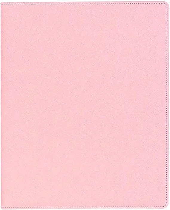 Kpop Photocard Binder Sparkling PU Binder A4 Kpop Photocard Collect Book Large Capacity Card Holder Macaron PU Leather Idol Photo Album(Star pink)