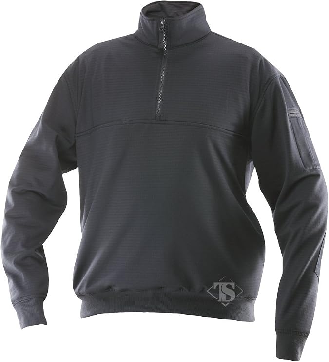 Tru-Spec mens Grid Fleece Zip Thru Job Shirt